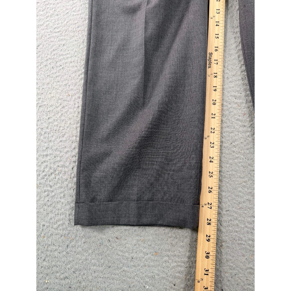 Brooks Brothers Loro Piana Dress Pants Men's 36x28 Gray Wool Cuffed Flat Front - Picture 7 of 11